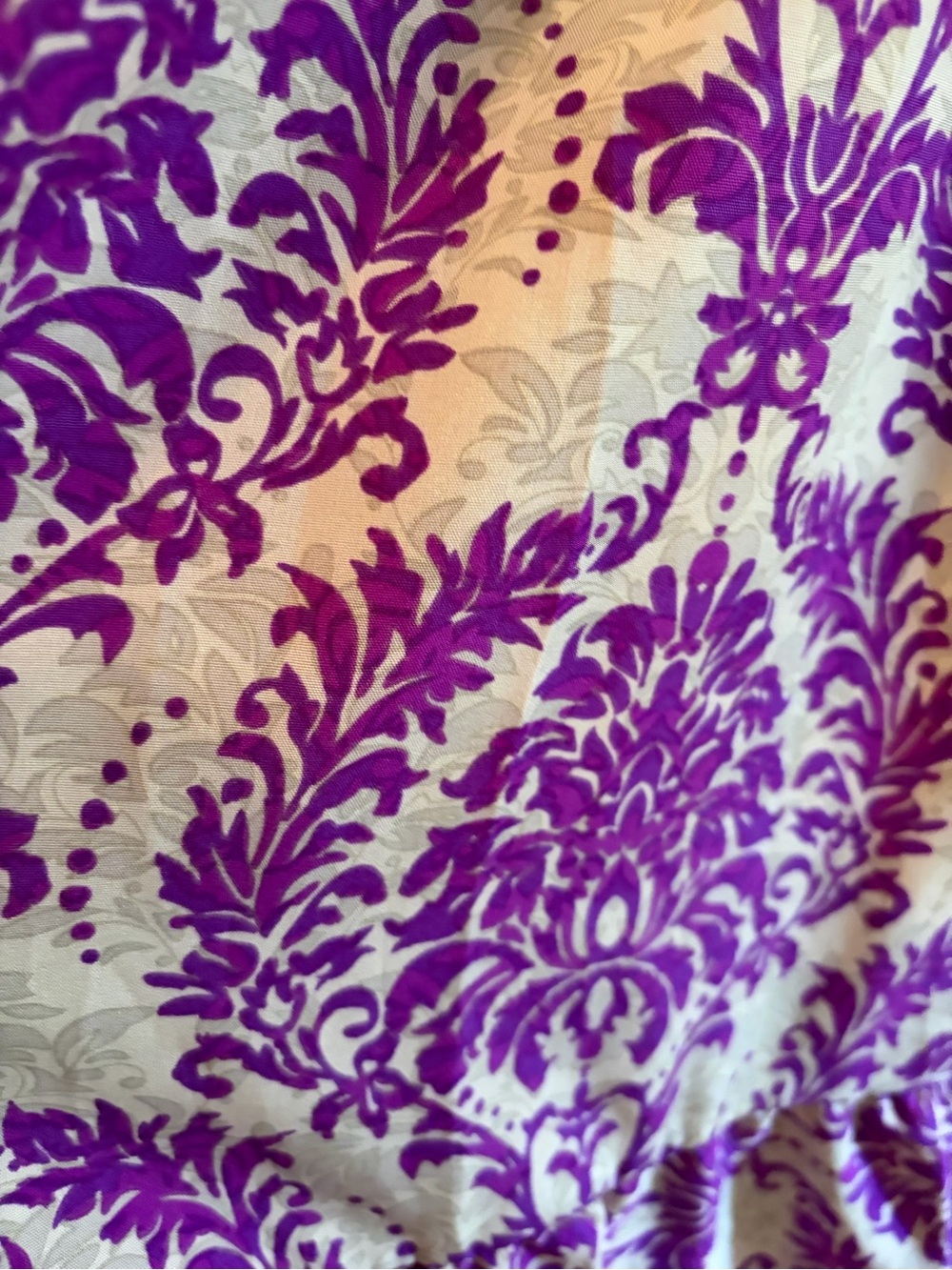 Women’s Purple Printed V-Neck Midi Dress NWOT - Picture 9 of 9